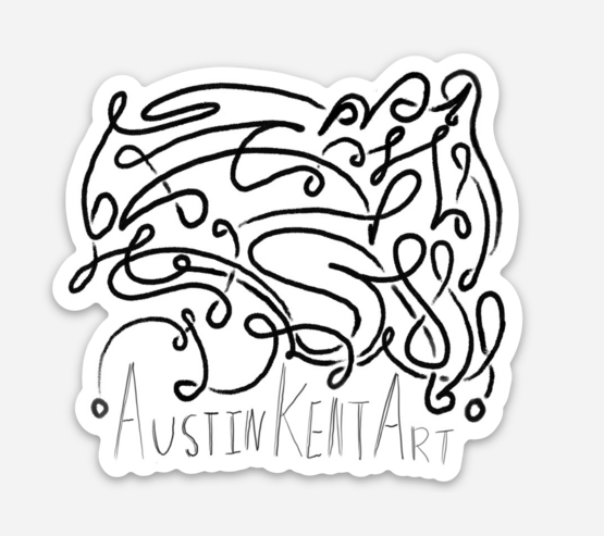 Asemic Sticker #1